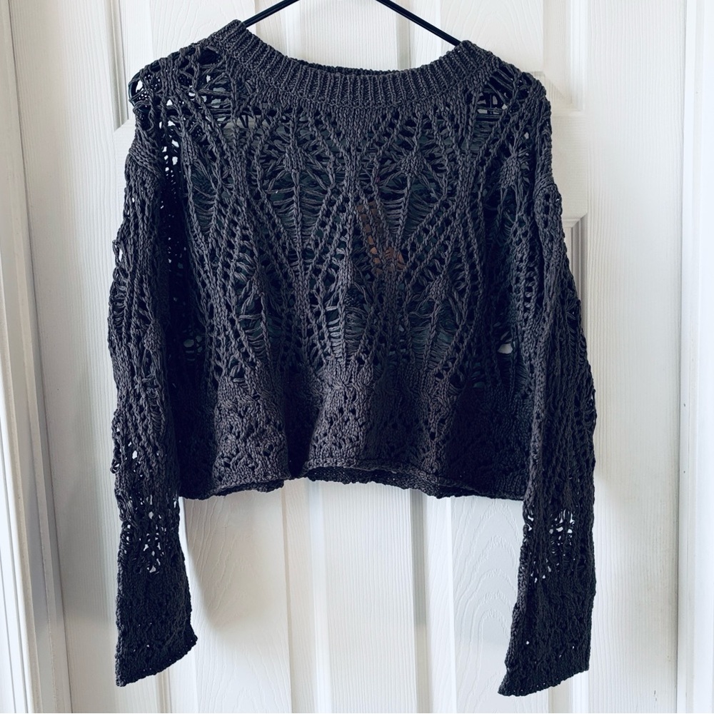 💚NEW LISTING💚 NATURAL LIFE Favorite Layering Sweater - Charcoal - Picture 4 of 8